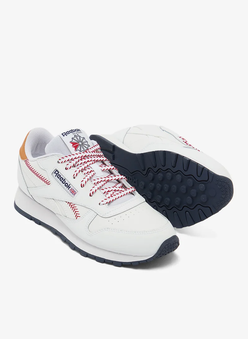 Reebok Ftwrwhite/Vectornavy/Flashred Youth Classic Leather for Women | Best Price UAE
